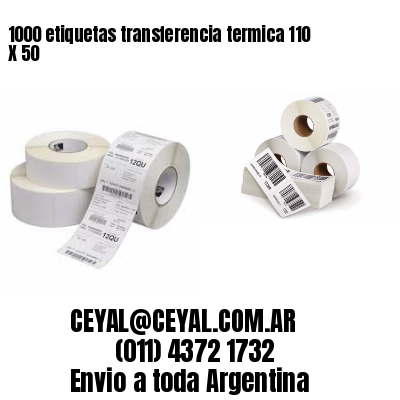 1000 etiquetas transferencia termica 110 X 50