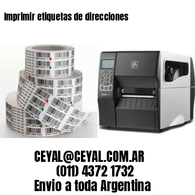 Imprimir etiquetas de direcciones