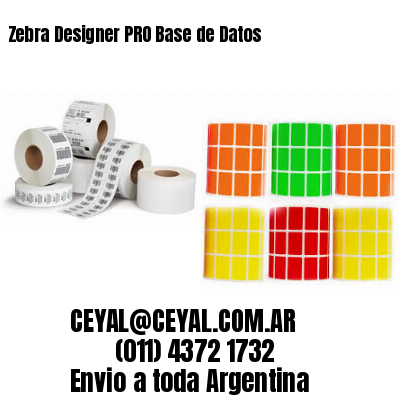 Zebra Designer PRO Base de Datos