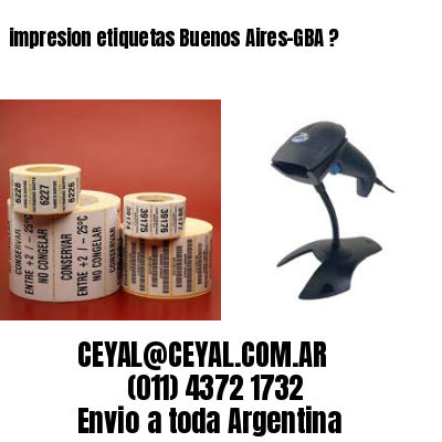 impresion etiquetas Buenos Aires-GBA ?