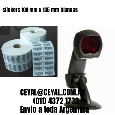 stickers 100 mm x 135 mm	blancas
