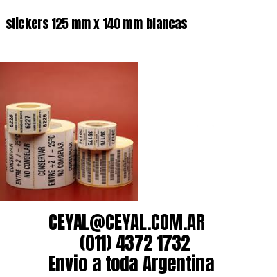 stickers 125 mm x 140 mm	blancas