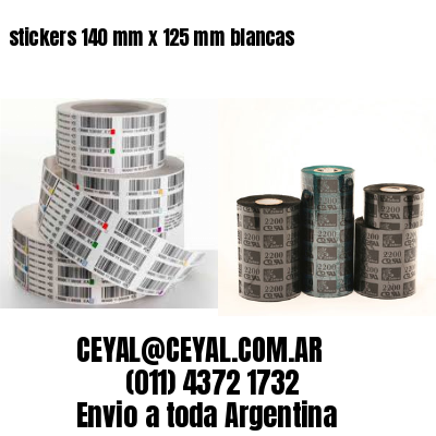 stickers 140 mm x 125 mm	blancas