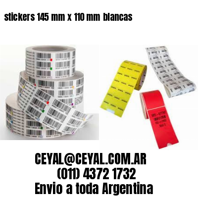 stickers 145 mm x 110 mm	blancas