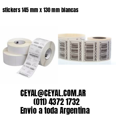 stickers 145 mm x 130 mm	blancas