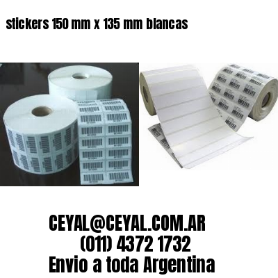 stickers 150 mm x 135 mm	blancas