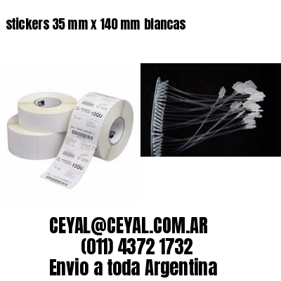 stickers 35 mm x 140 mm	blancas