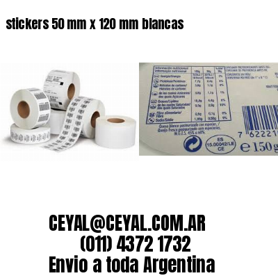 stickers 50 mm x 120 mm	blancas