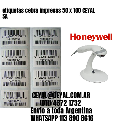 etiquetas cebra impresas 50 x 100 CEYAL SA