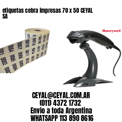 etiquetas cebra impresas 70 x 50 CEYAL SA