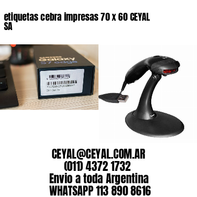 etiquetas cebra impresas 70 x 60 CEYAL SA