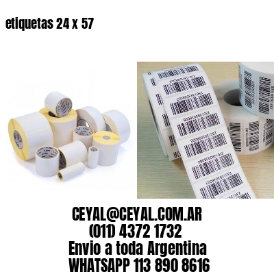 etiquetas 24 x 57