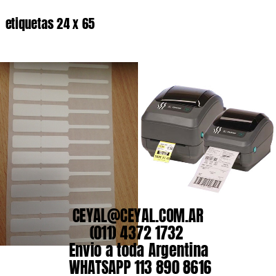 etiquetas 24 x 65