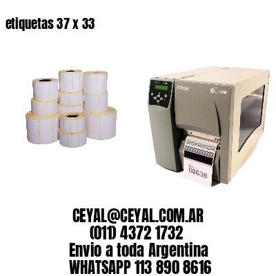 etiquetas 37 x 33