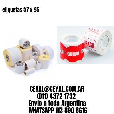 etiquetas 37 x 95