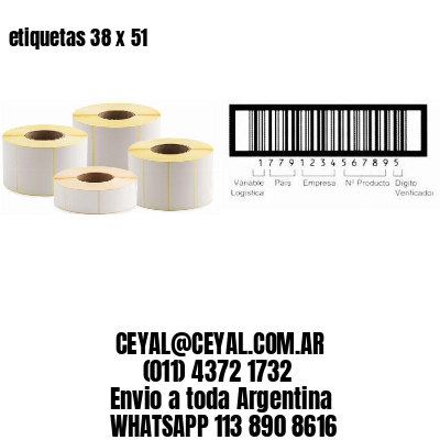 etiquetas 38 x 51