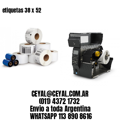 etiquetas 38 x 52