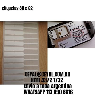 etiquetas 38 x 62