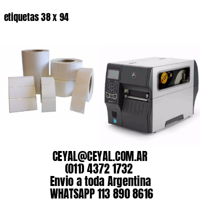 etiquetas 38 x 94