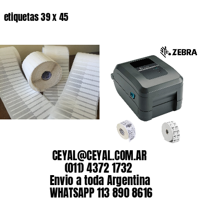 etiquetas 39 x 45