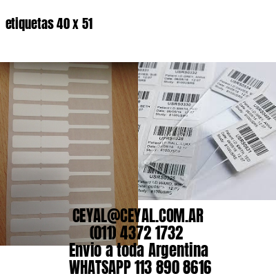 etiquetas 40 x 51