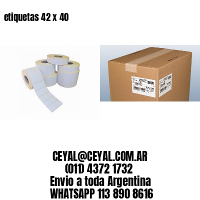 etiquetas 42 x 40