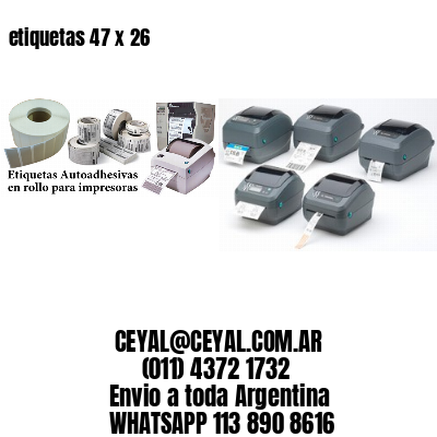 etiquetas 47 x 26