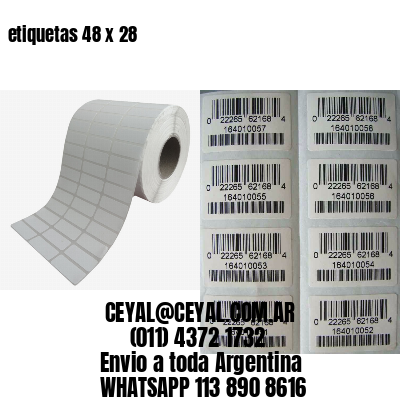 etiquetas 48 x 28