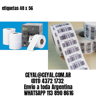 etiquetas 48 x 56