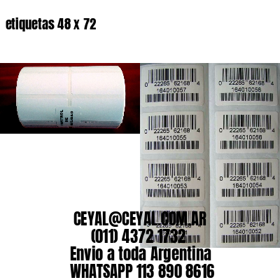 etiquetas 48 x 72