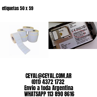 etiquetas 50 x 59