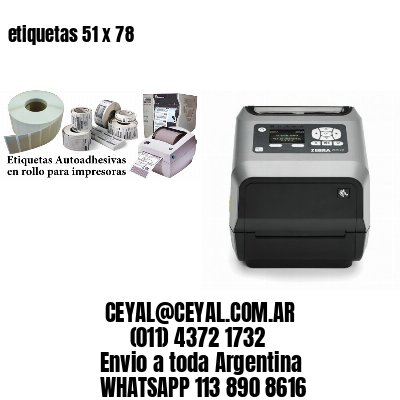 etiquetas 51 x 78