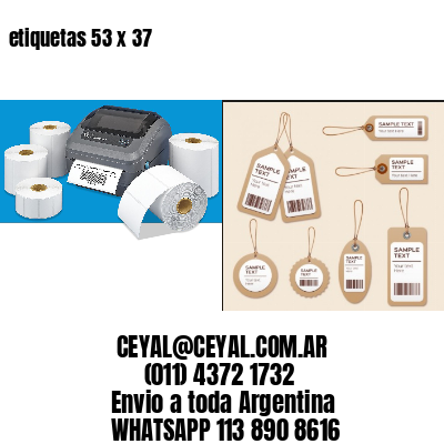 etiquetas 53 x 37