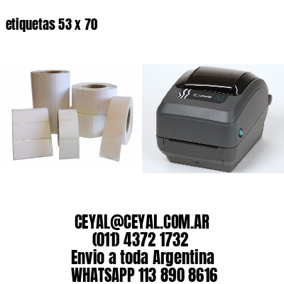 etiquetas 53 x 70
