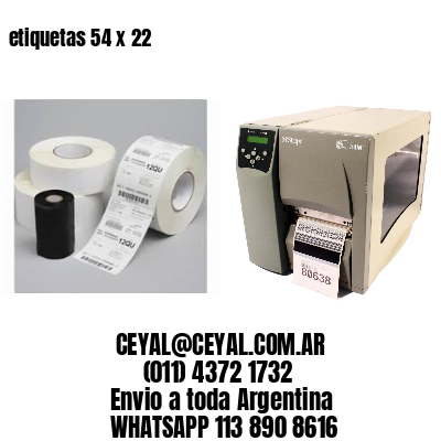etiquetas 54 x 22