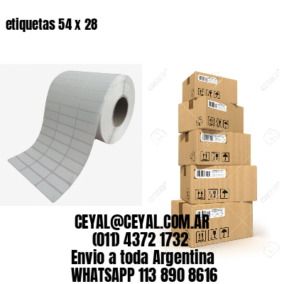etiquetas 54 x 28