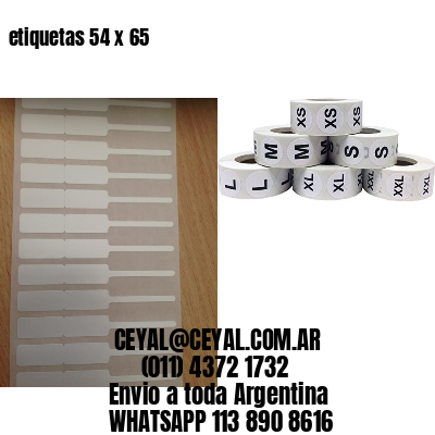 etiquetas 54 x 65