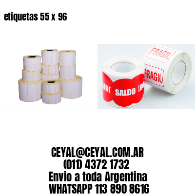 etiquetas 55 x 96