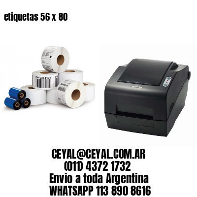 etiquetas 56 x 80
