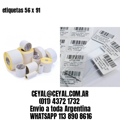 etiquetas 56 x 91