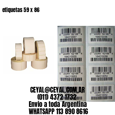 etiquetas 59 x 86