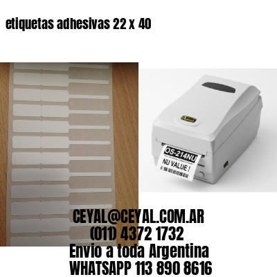 etiquetas adhesivas 22 x 40