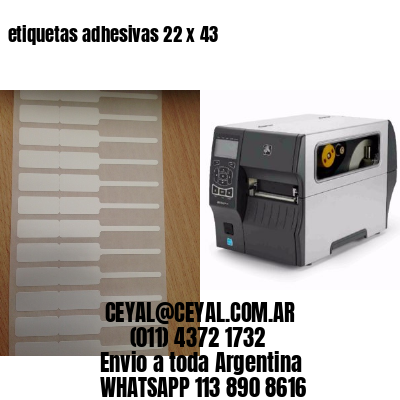 etiquetas adhesivas 22 x 43