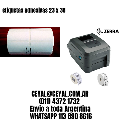 etiquetas adhesivas 23 x 38