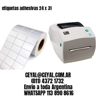 etiquetas adhesivas 24 x 31
