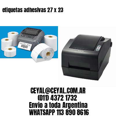 etiquetas adhesivas 27 x 23