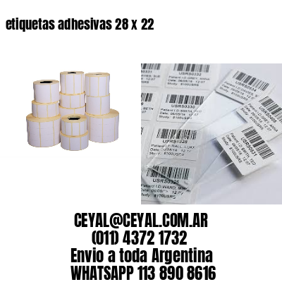 etiquetas adhesivas 28 x 22