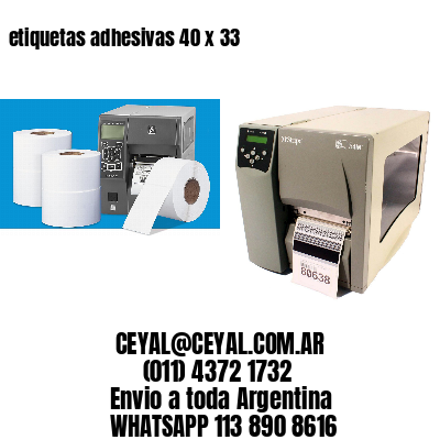 etiquetas adhesivas 40 x 33