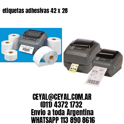 etiquetas adhesivas 42 x 28