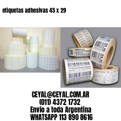 etiquetas adhesivas 45 x 29